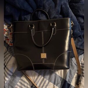 Dooney & Bourke Selleria Florentine Leather Tote Black